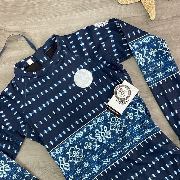 ☀️RIP CURL☀️ G BOMB L/SL BZIP UV SURFS - Picture 5 of 16